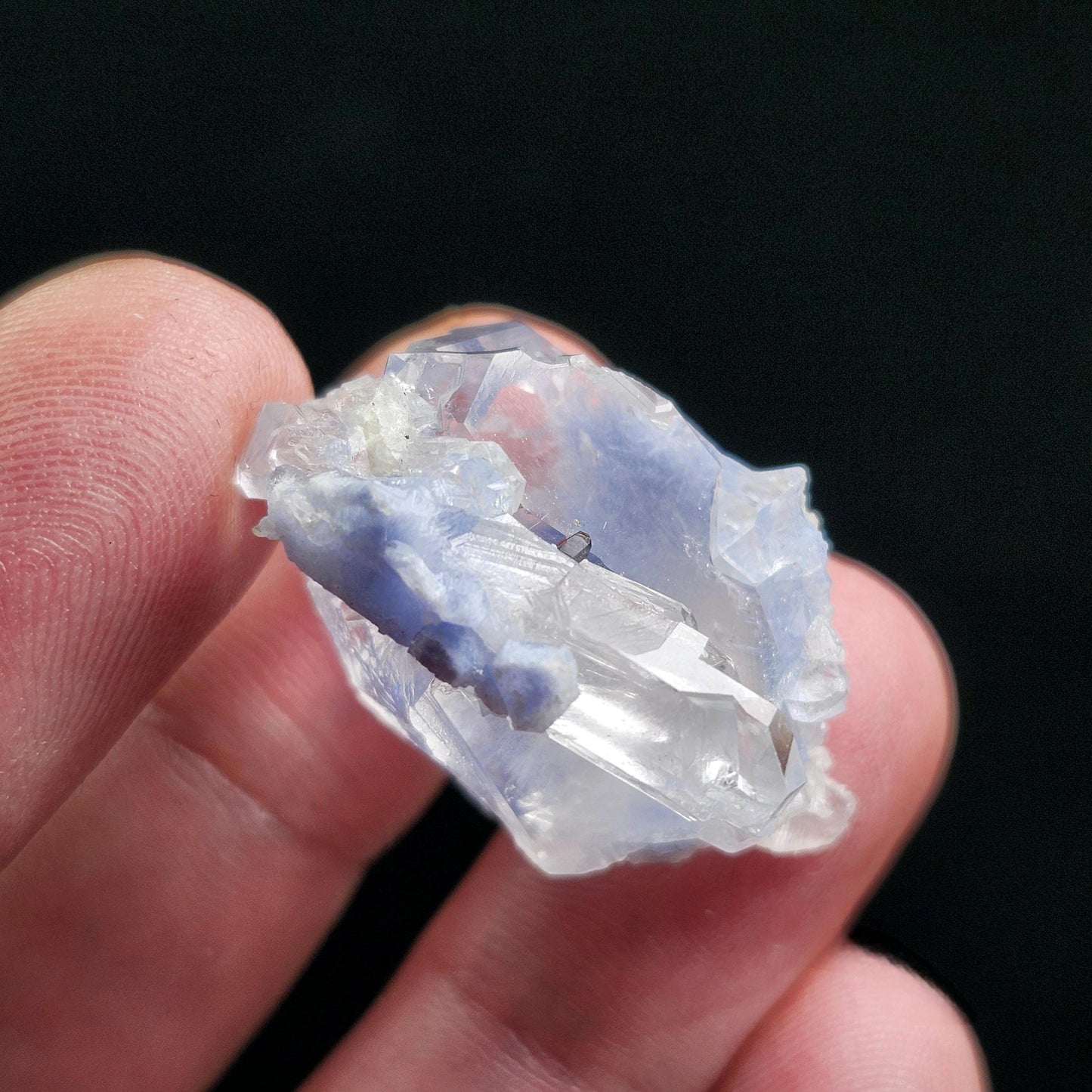 Fibrous Periwinkle Dumortierite Crystal