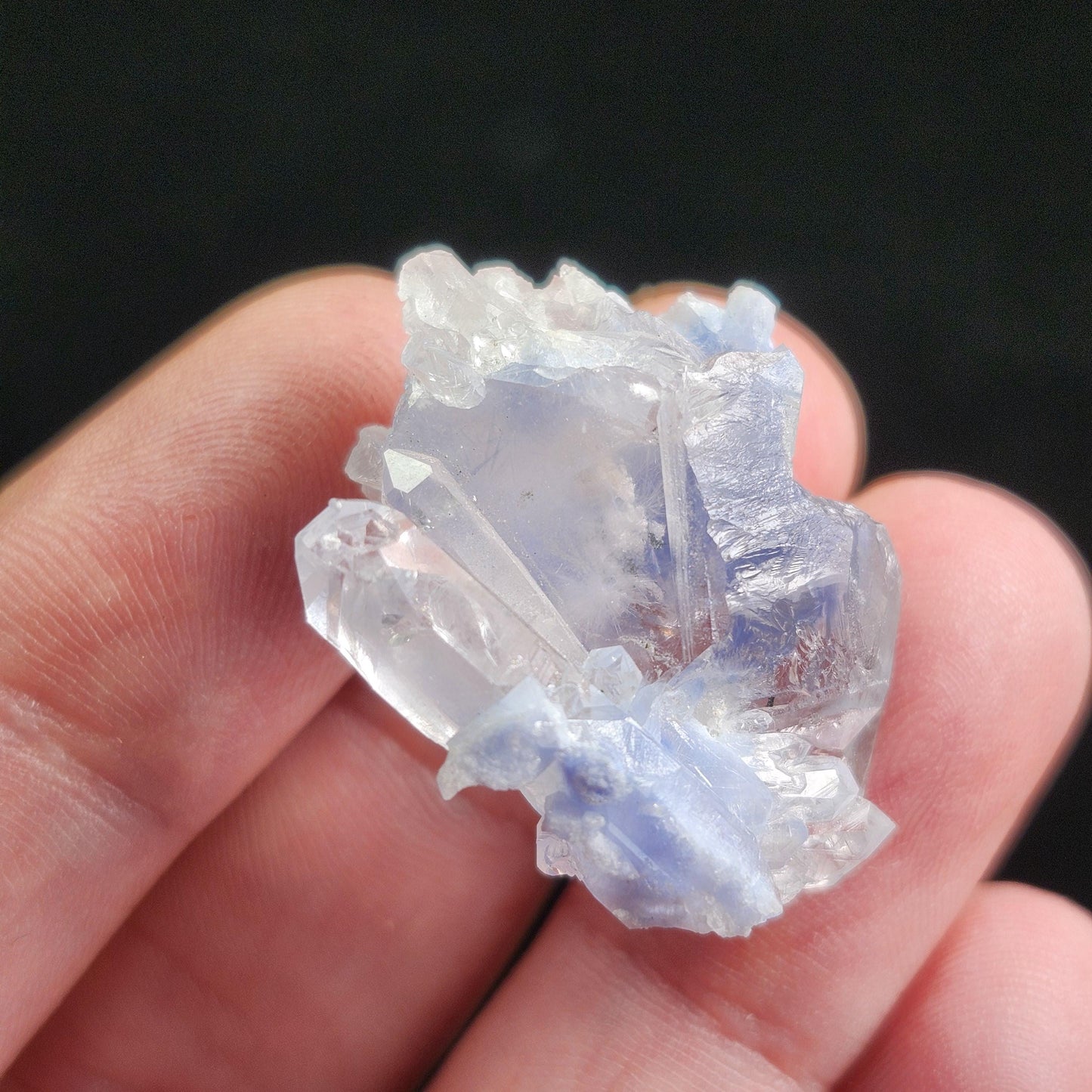 Fibrous Periwinkle Dumortierite Crystal