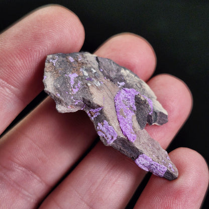 Fibrous Sugilite Crystal Specimen 5.97g, Raw Purple Sugilite Crystal from South Africa