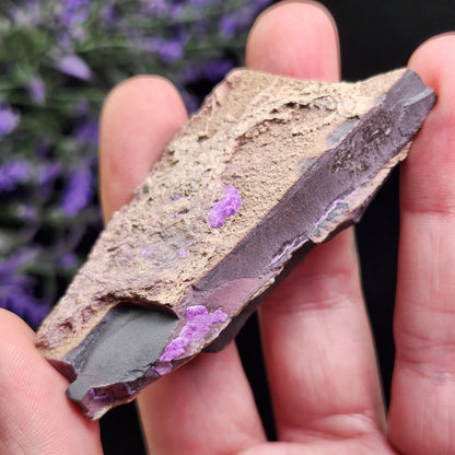 Fibrous Sugilite Specimen 75.95g, Raw South African Sugilite Crystal