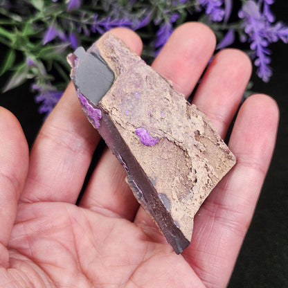 Fibrous Sugilite Specimen 75.95g, Raw South African Sugilite Crystal