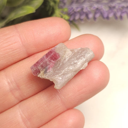 Pink Tourmaline & Lepidolite Crystal