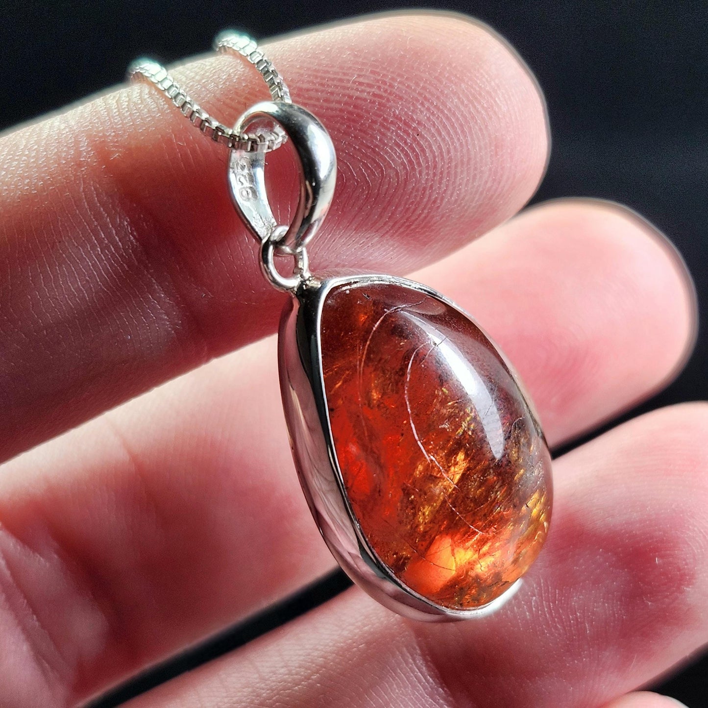 Spessartine Garnet Pendant