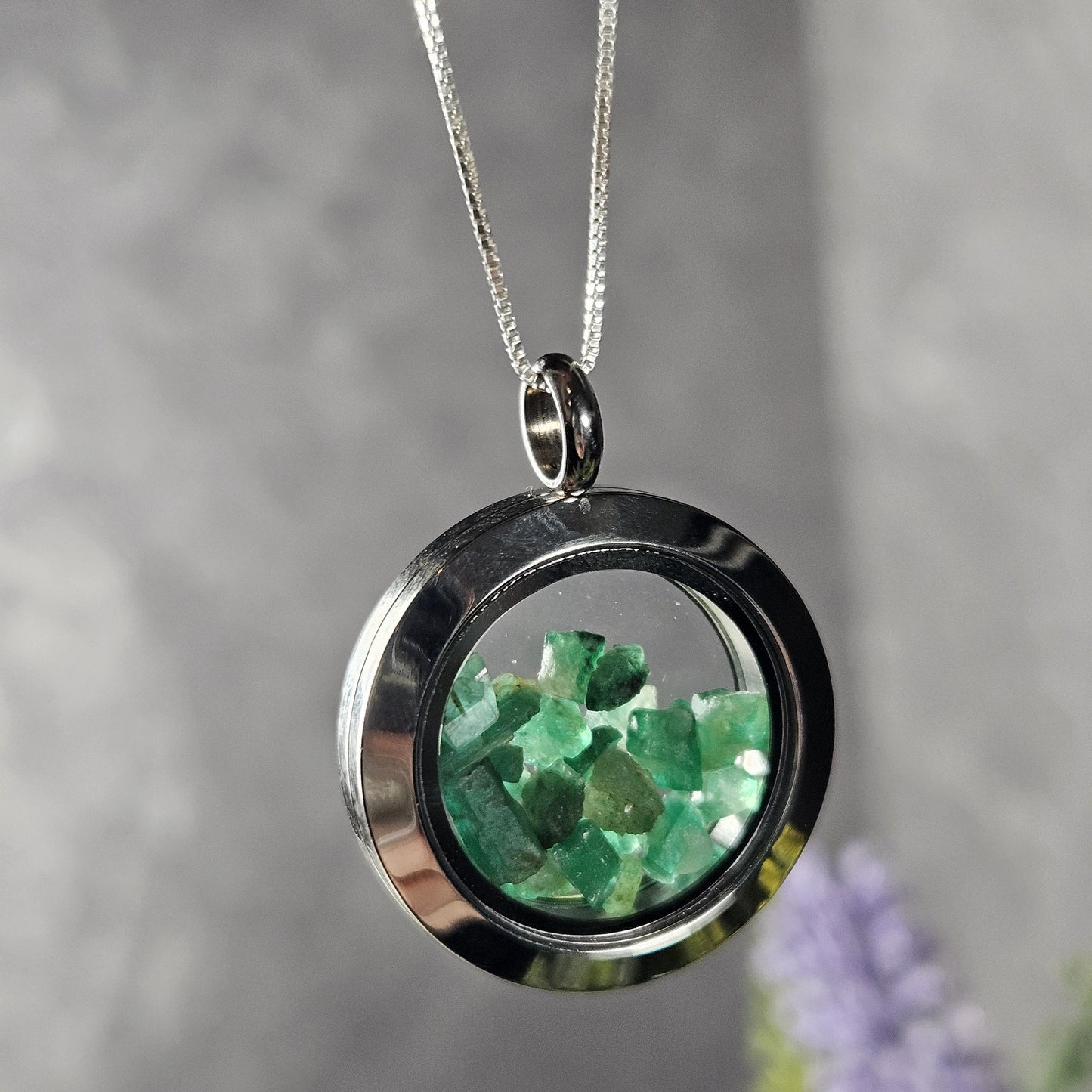 Green Emerald Pendant
