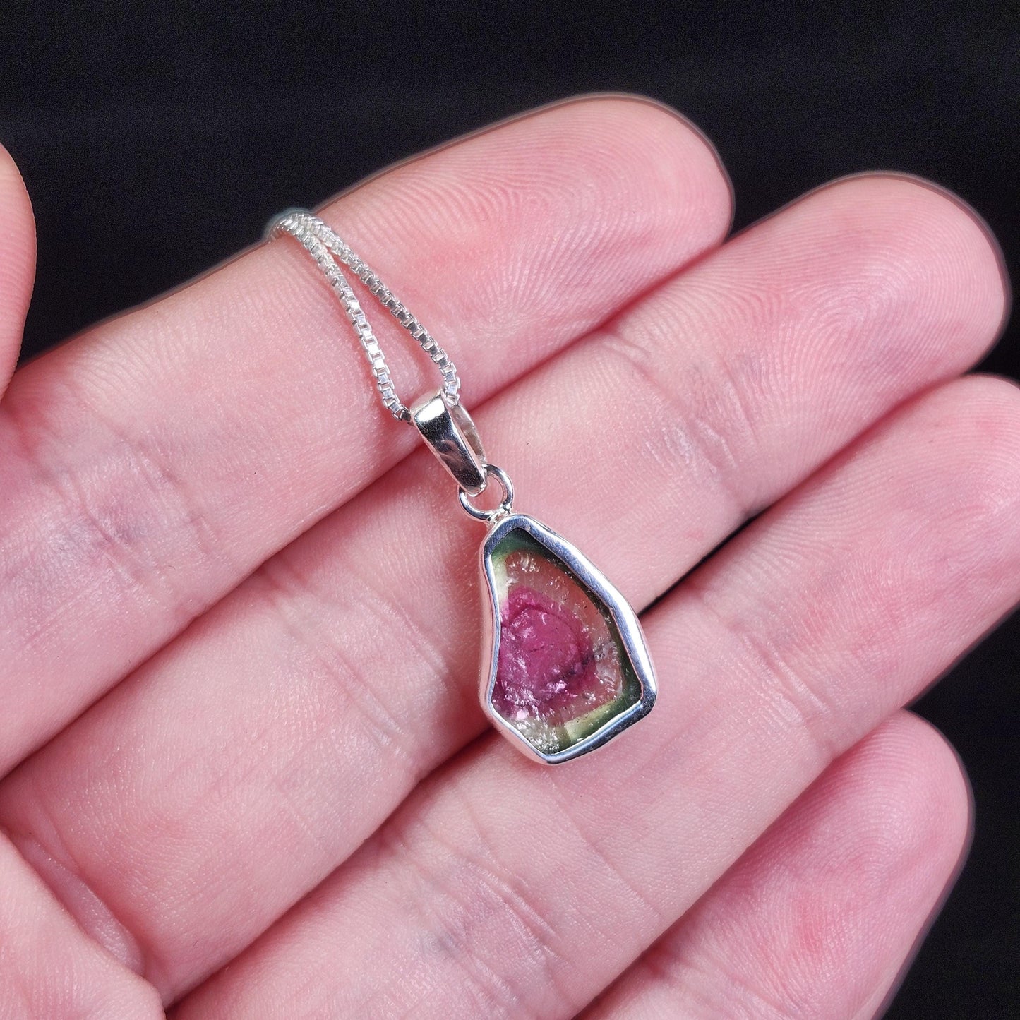 Watermelon Tourmaline Pendant