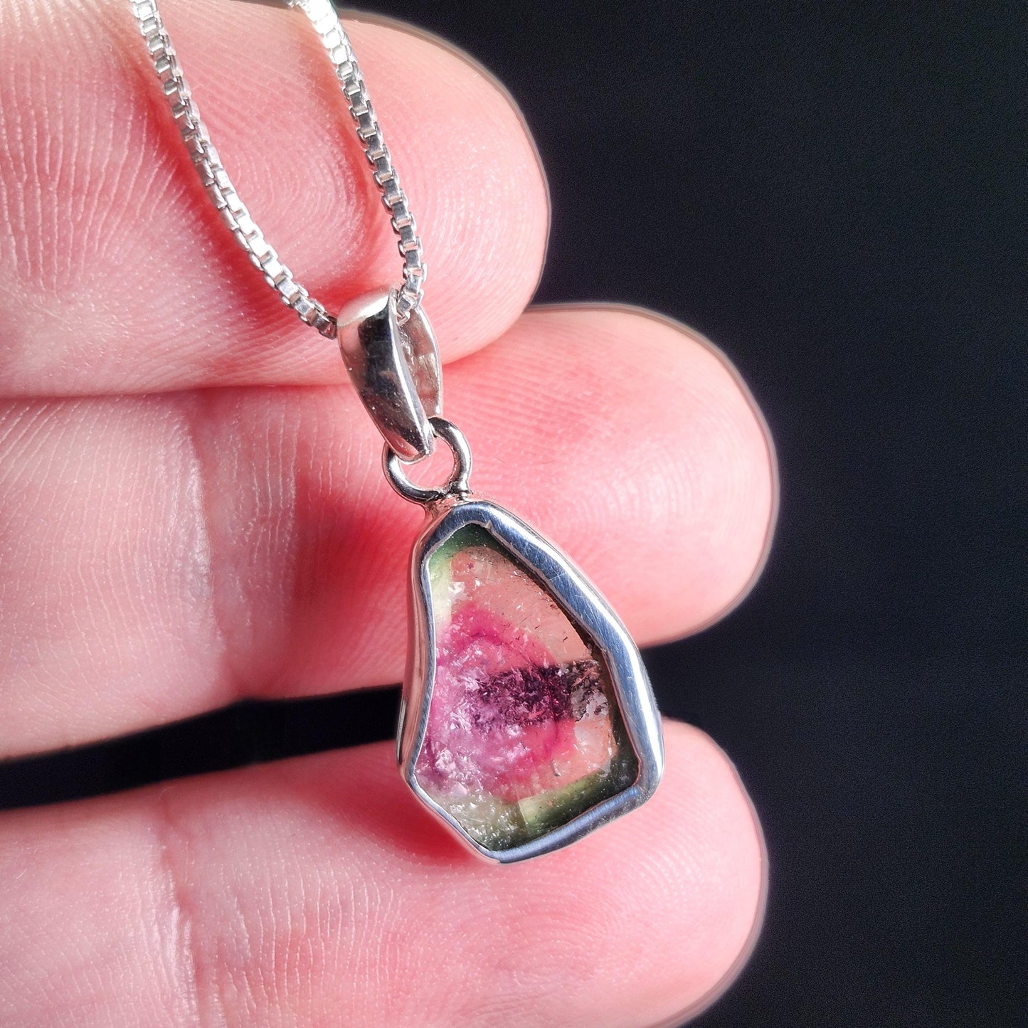 Watermelon Tourmaline Pendant