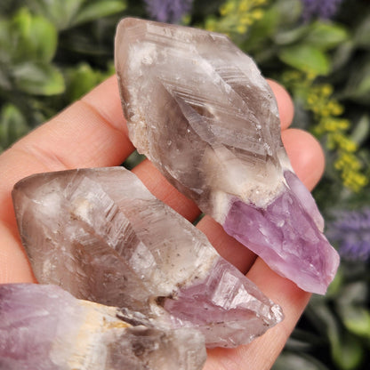 Dog Tooth Smoky Amethyst Crystal