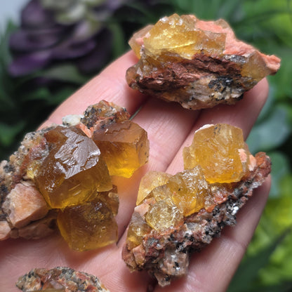 Yellow Fluorite Cluster