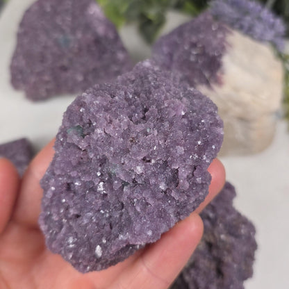 Raw Gem Lepidolite Cluster