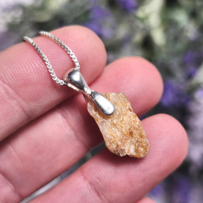 Golden Phenacite Pendant