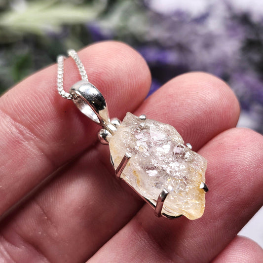 Golden Phenacite Pendant