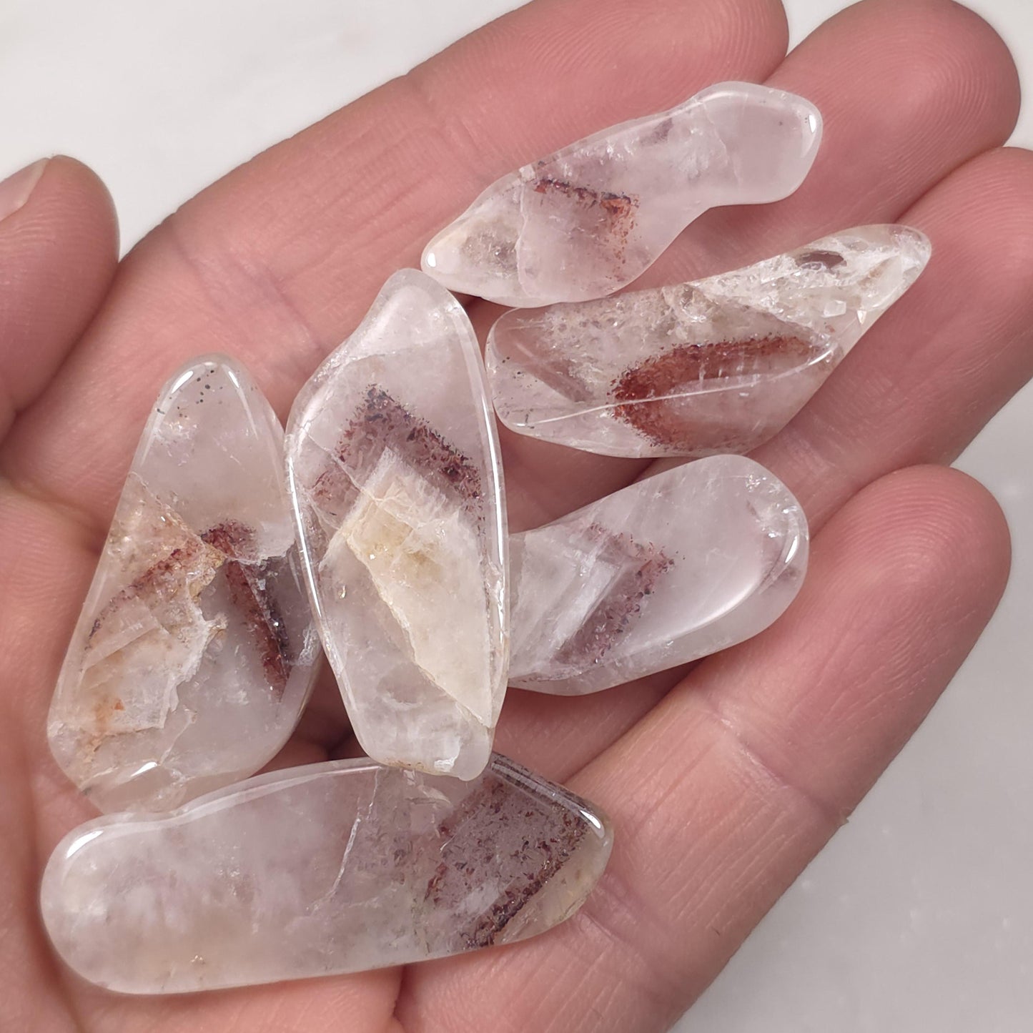 Red Hematite Phantom Quartz