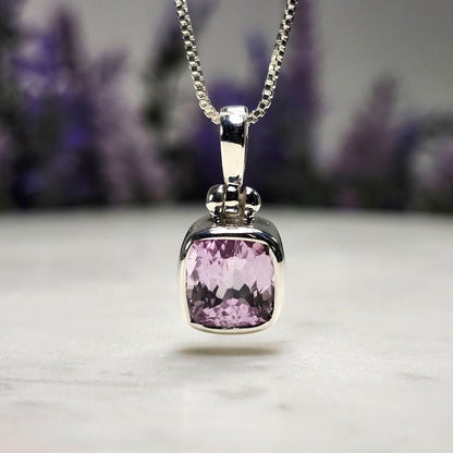 Faceted Kunzite Pendant