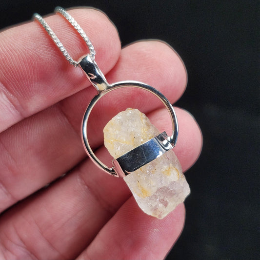 Golden Phenacite Pendant