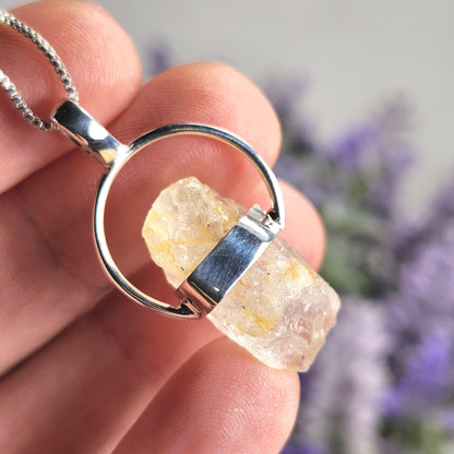 Golden Phenacite Pendant