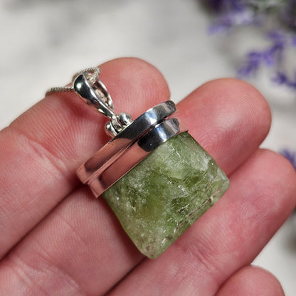 Terminated Peridot Pendant