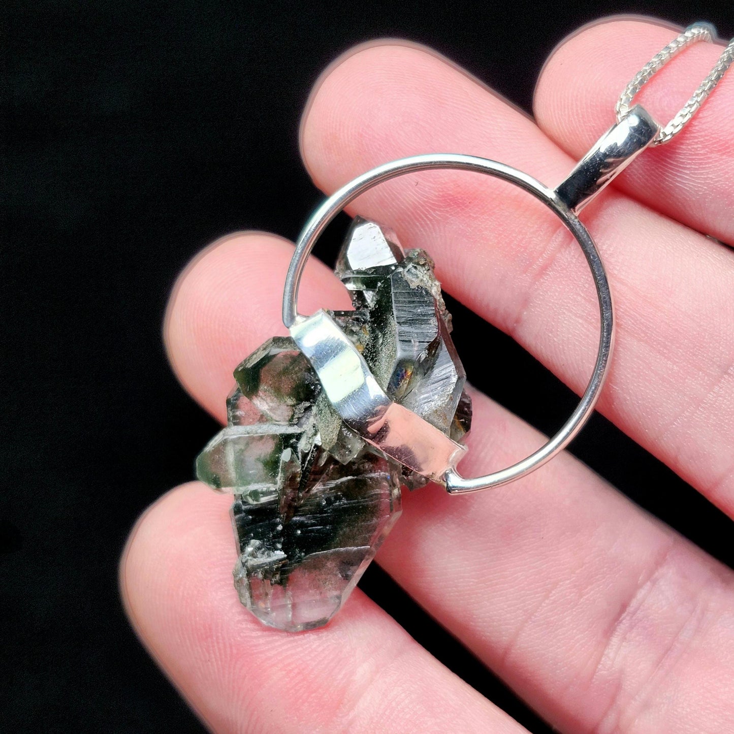 Green Phantom Quartz Pendant