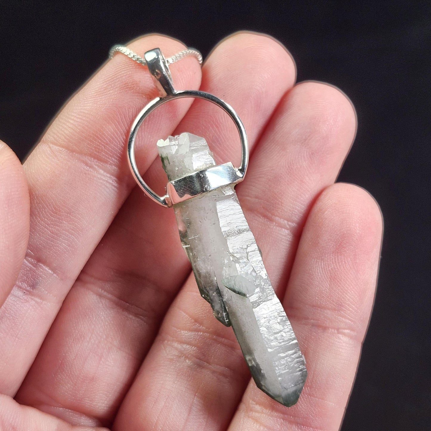 Green Phantom Quartz Pendant