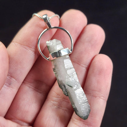 Green Phantom Quartz Pendant