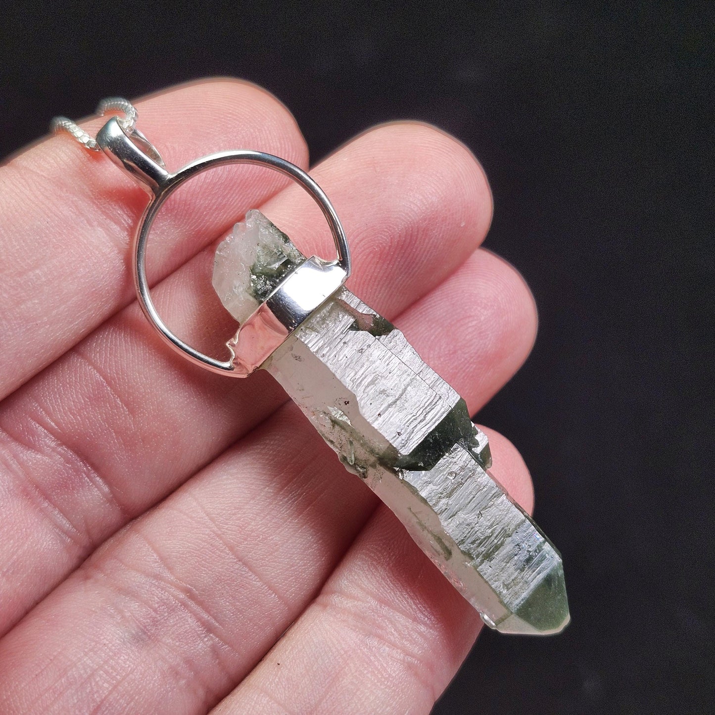 Green Phantom Quartz Pendant