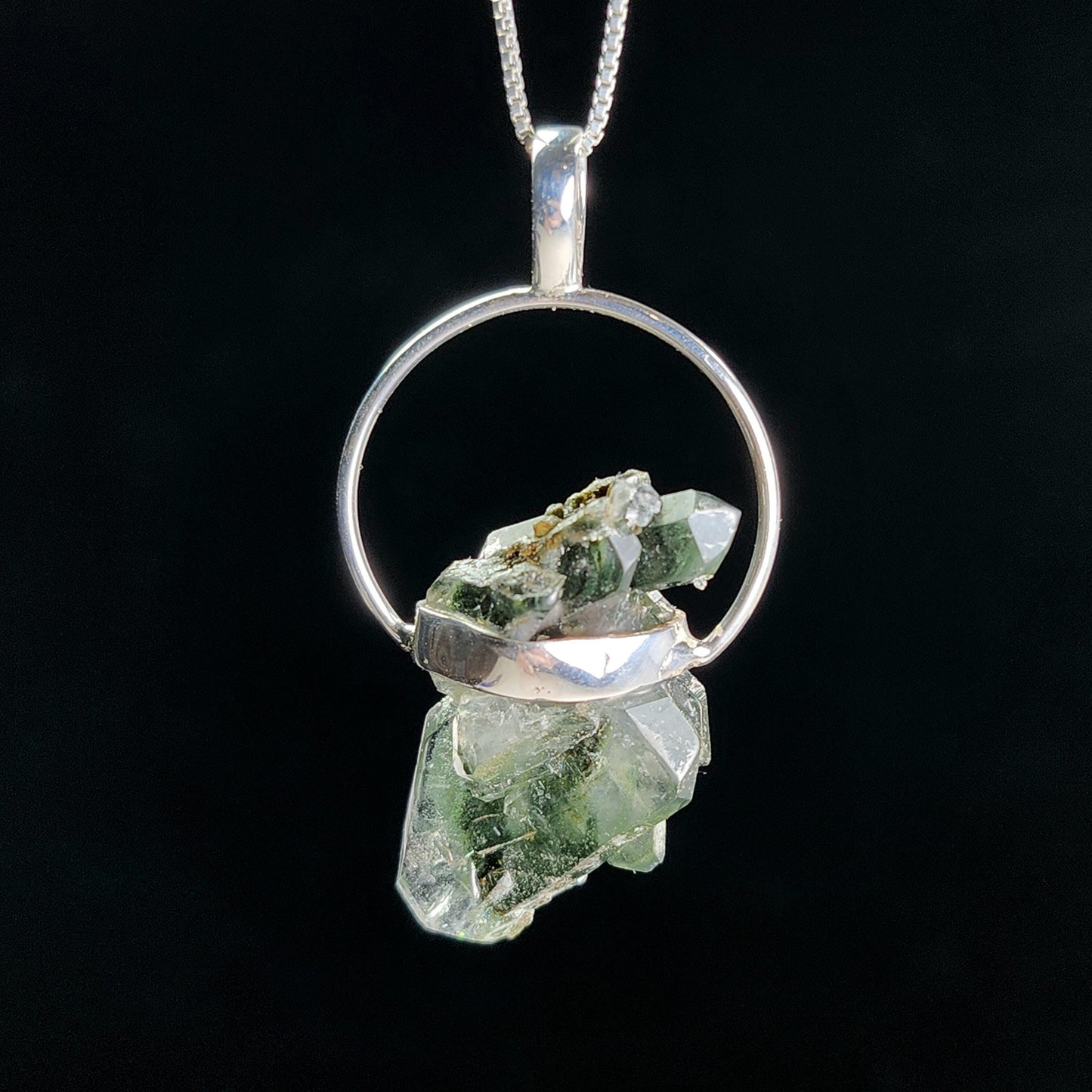 Green Phantom Quartz Pendant