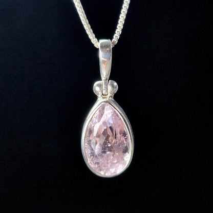 Faceted Kunzite Pendant