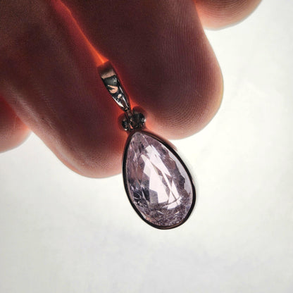Faceted Kunzite Pendant