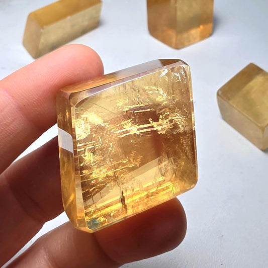 Golden Optical Calcite Crystal