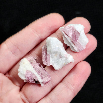 Pink Tourmaline in Quartz