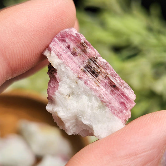 Pink Tourmaline in Quartz