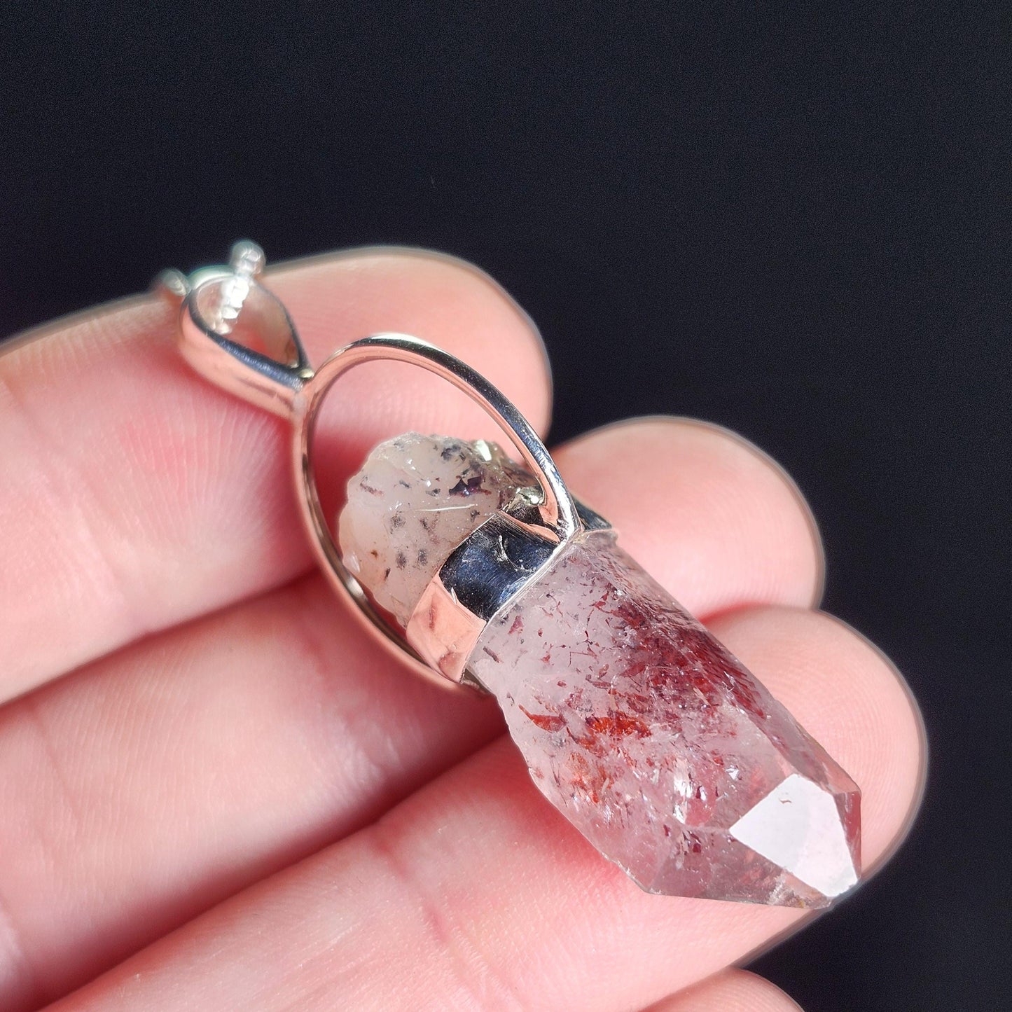 Red Phantom Quartz Pendant