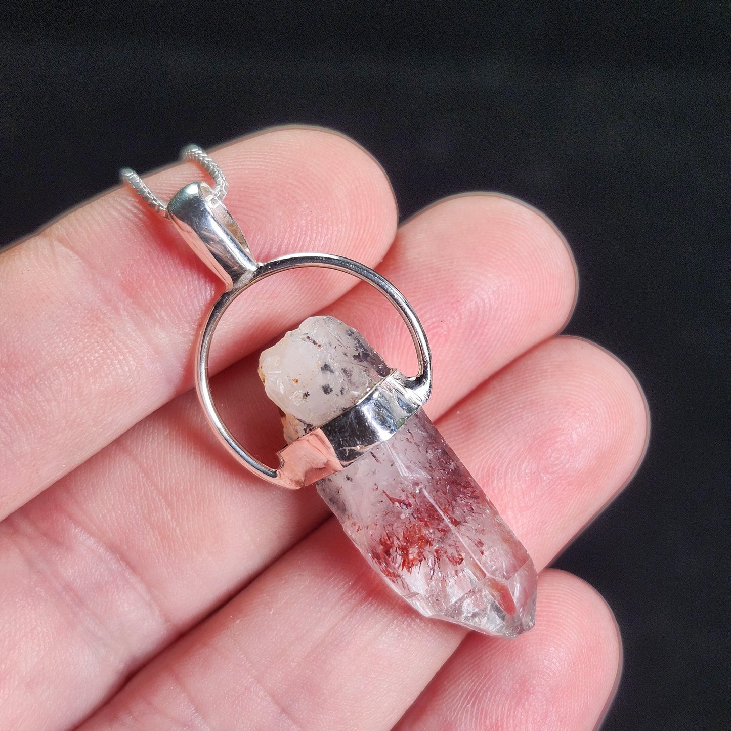 Red Phantom Quartz Pendant