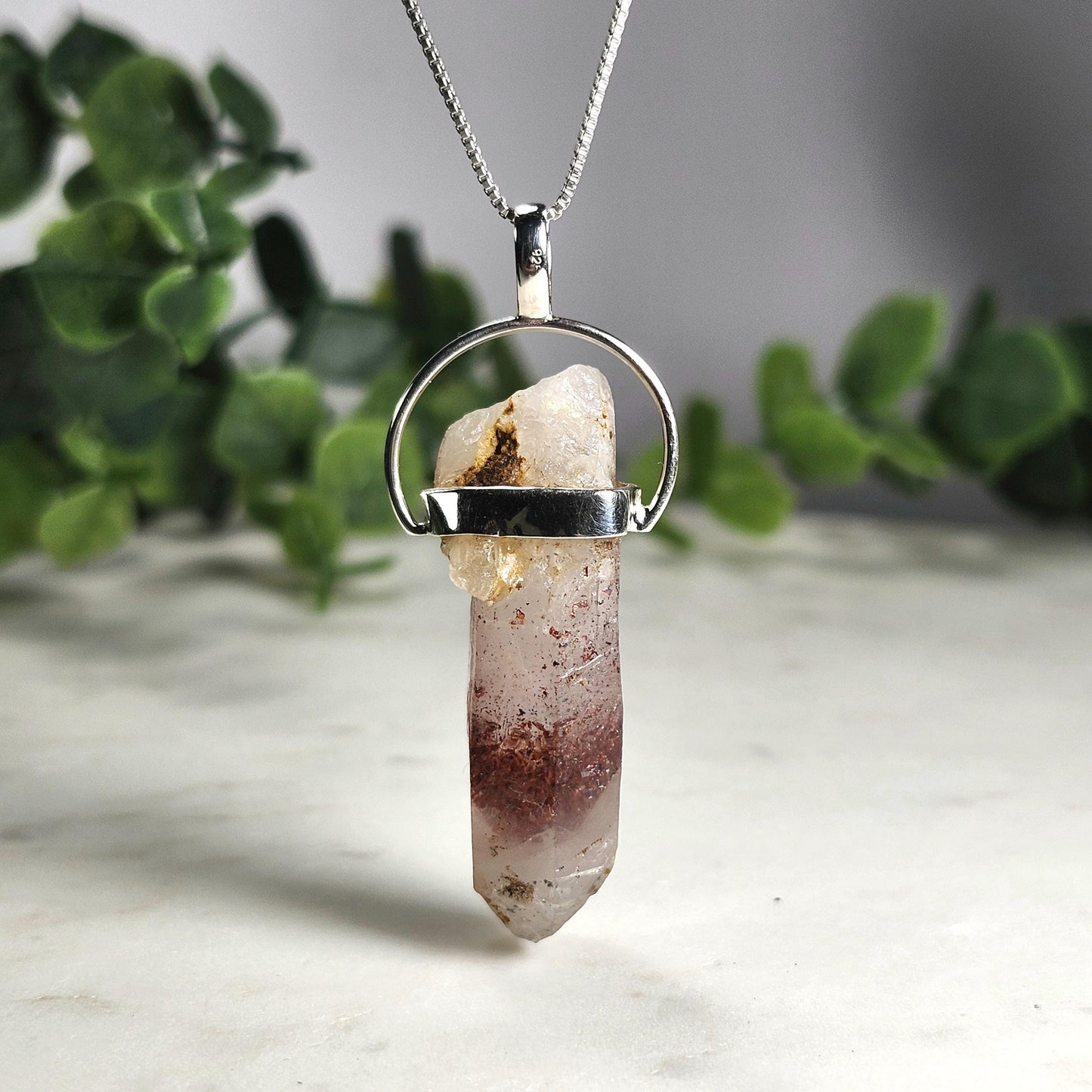 Red Phantom Quartz Pendant