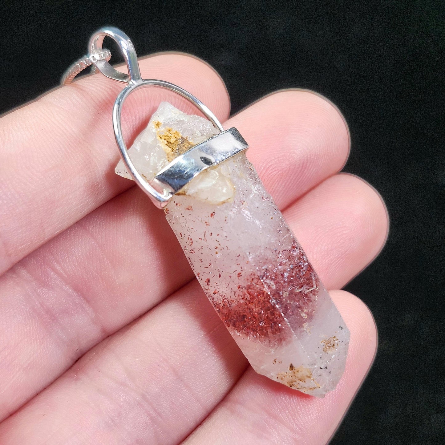 Red Phantom Quartz Pendant