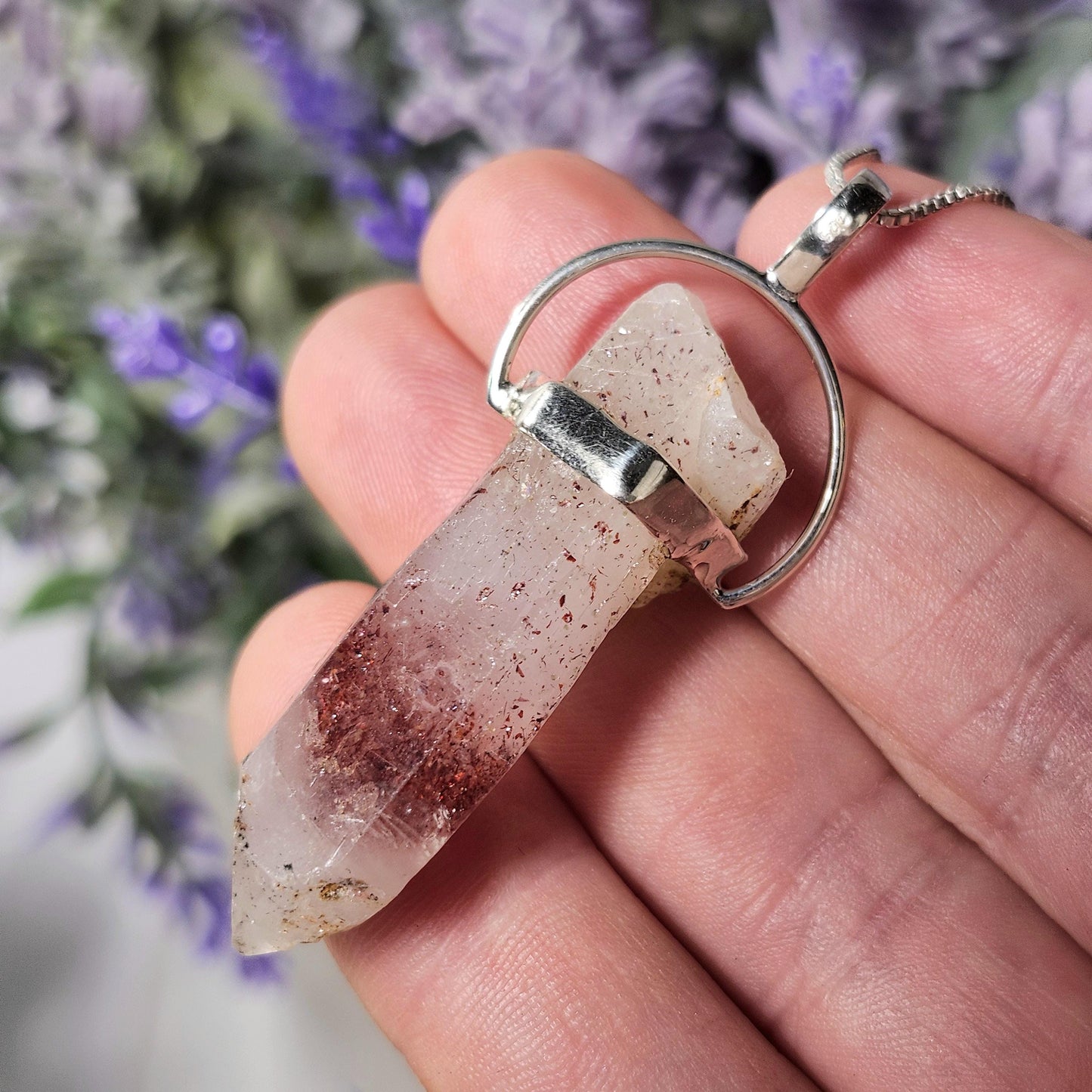 Red Phantom Quartz Pendant