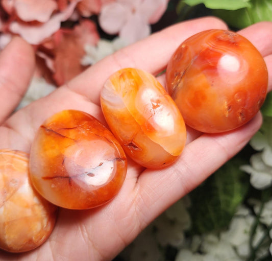 Carnelian Palm Stone