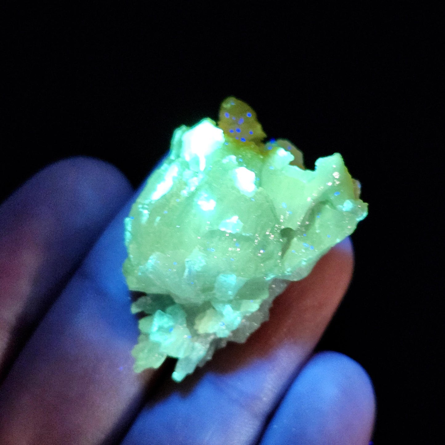Zincite Crystal Specimen 23.06g, UV Reactive Bicolored Zincite