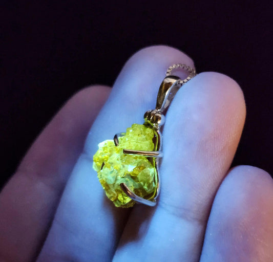 Orange Zincite Pendant
