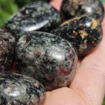 Eudialyte Crystal / Polished Eudialyte / Tumbled Eudialyte / Eudialyte Stone / UV Reactive / Rare Crystal / Polished Crystal / Heart Chakra