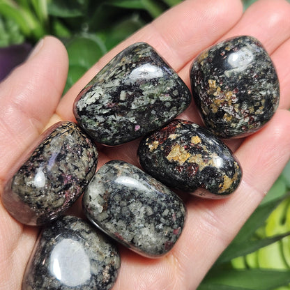 Eudialyte Crystal / Polished Eudialyte / Tumbled Eudialyte / Eudialyte Stone / UV Reactive / Rare Crystal / Polished Crystal / Heart Chakra
