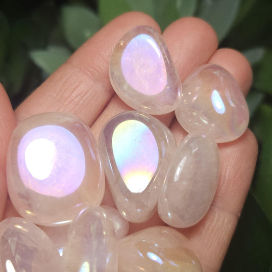 Aura Rose Quartz Crystal