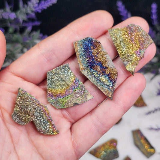 Rainbow Pyrite Specimen