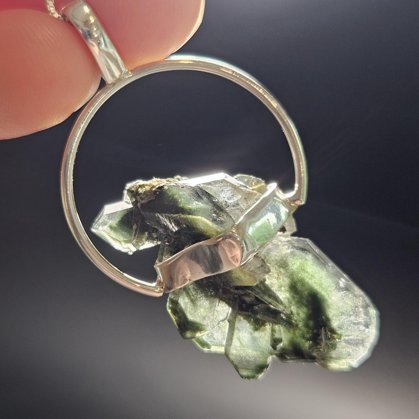 Green Phantom Quartz Pendant
