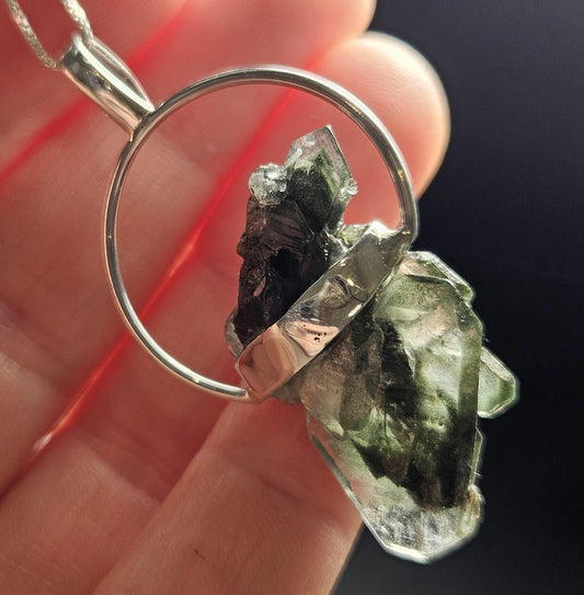 Green Phantom Quartz Pendant