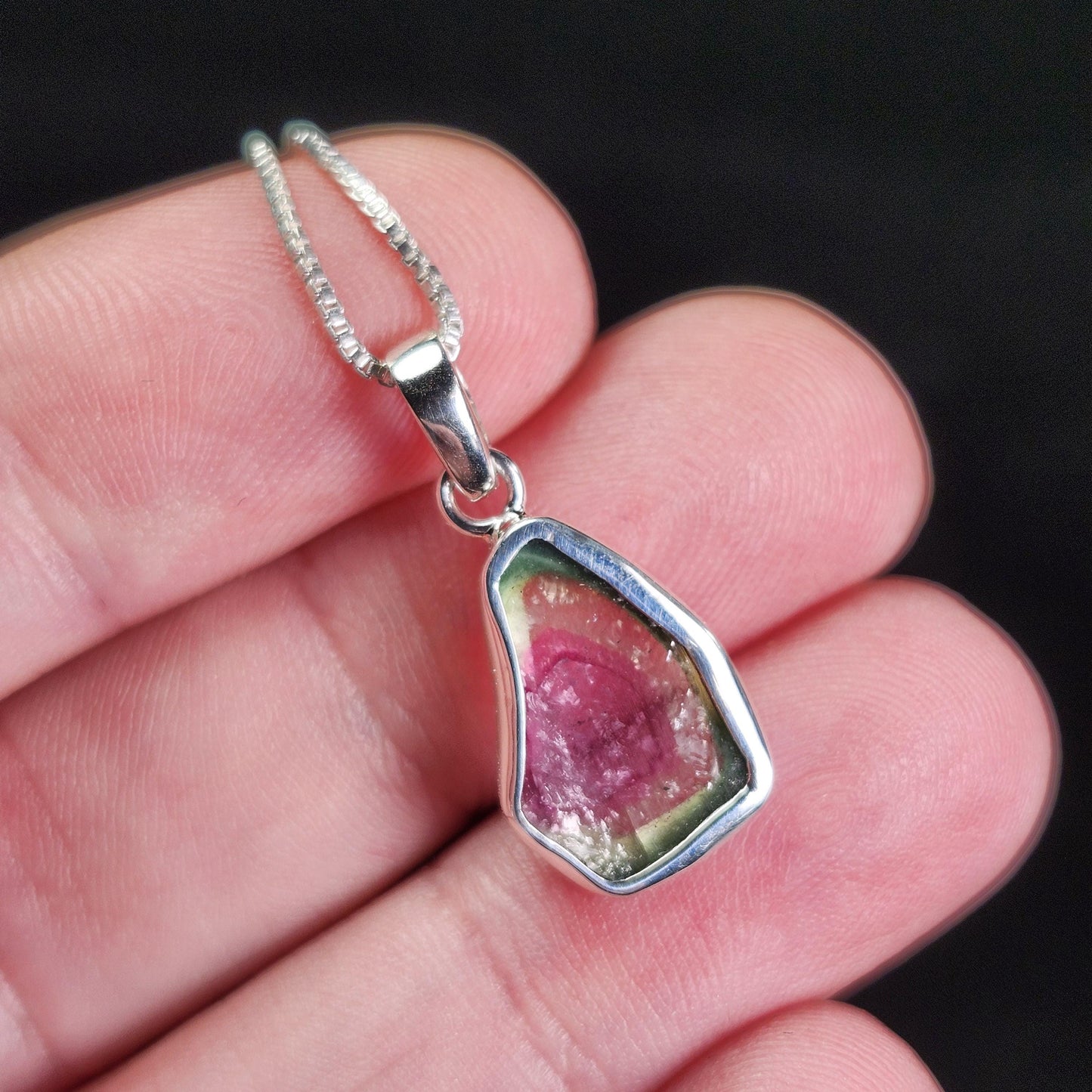 Watermelon Tourmaline Pendant