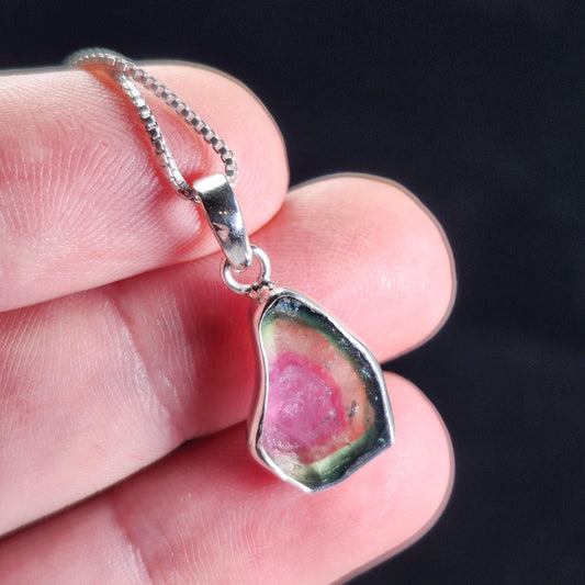 Watermelon Tourmaline Pendant