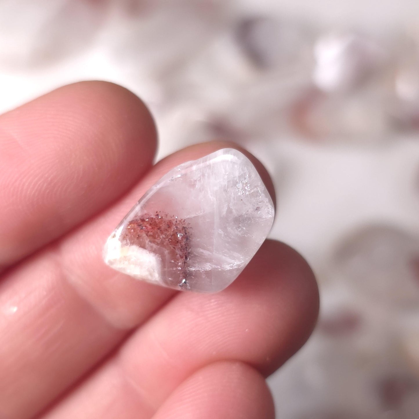 Red Hematite Phantom Quartz