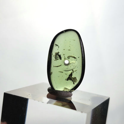 Polished Moldavite Bead