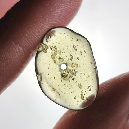 Polished Moldavite Bead