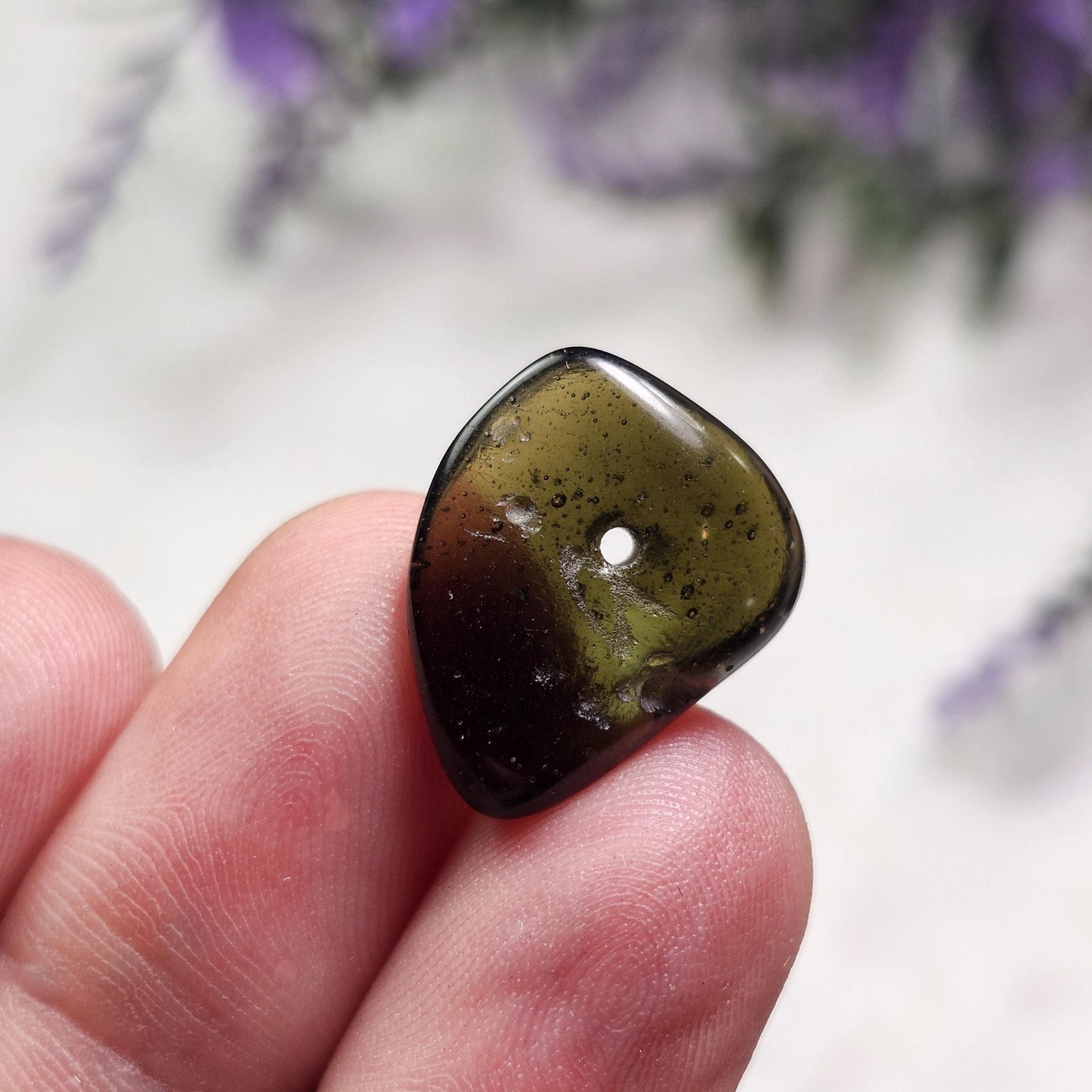 Authentic Moldavite Bead